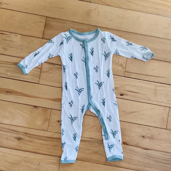 6-12m Kyte baby eucalyptus snap romper - Picture 1 of 1